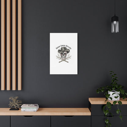 Honor Among Outlaws Canvas | Western Skull Art, Gothic Americana Desert Noir