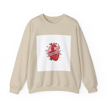 Anatomic Heart Patch Crewneck Sweatshirt | anti love graphic, punk Valentine