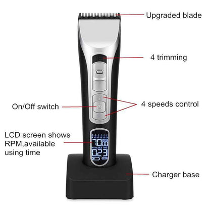 Hot Sell Rechargeable Hair trimmer with LCD Display
