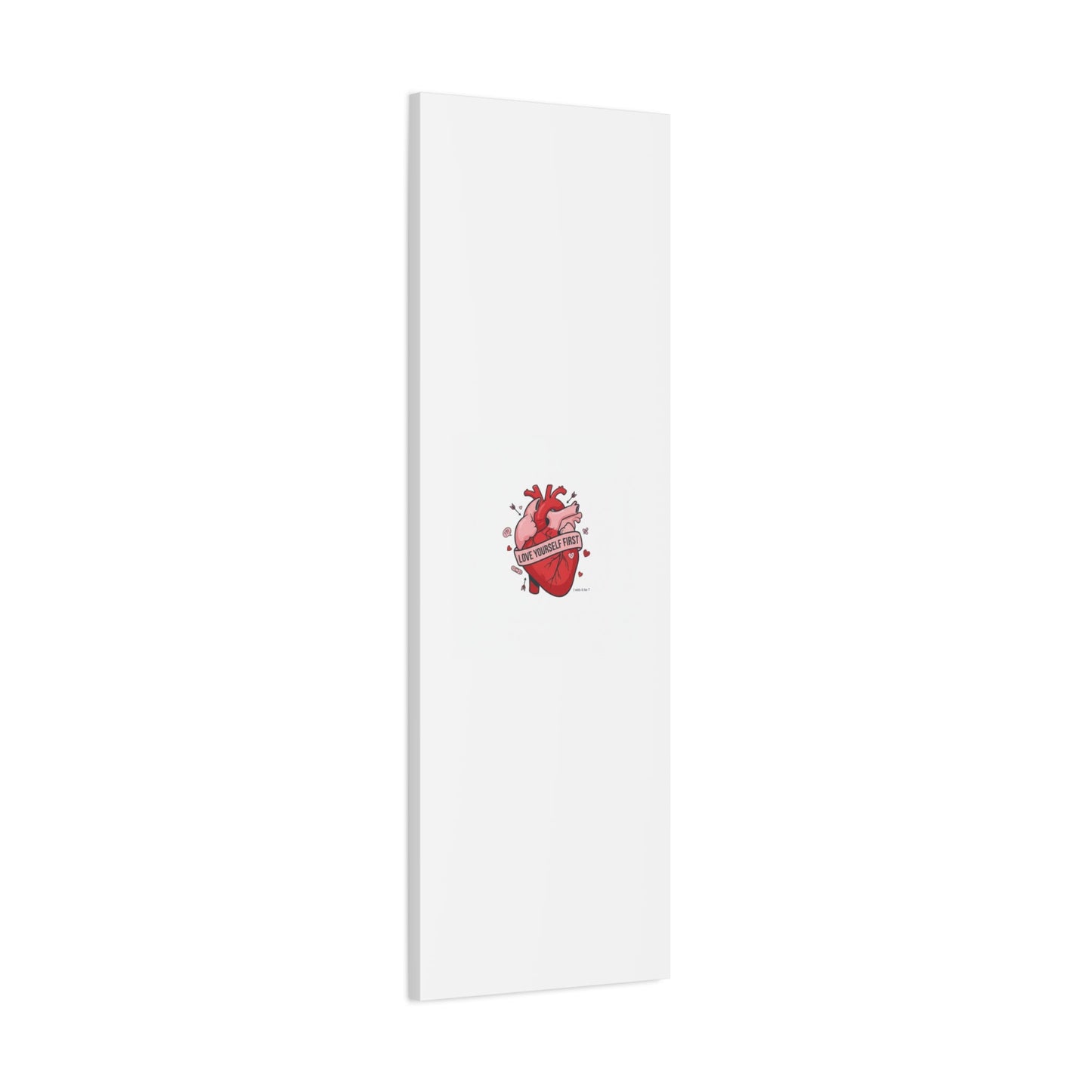 Love Yourself First Canvas, Hearts-with-a-Twist, Anti-Valentine Art