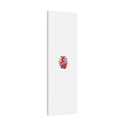 Love Yourself First Canvas, Hearts-with-a-Twist, Anti-Valentine Art