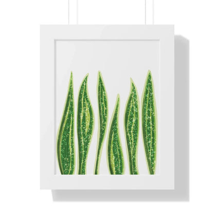 Snake Plant Framed Print – Botanical Wall Art