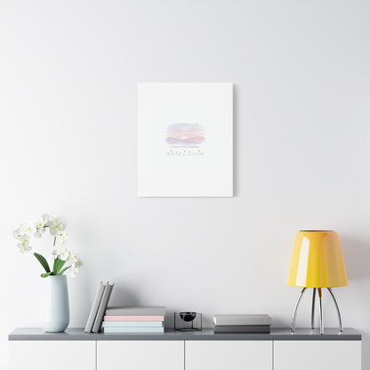 Choose Your Intentions Canvas, soft wellness poster, pastel gradient mindfulness art