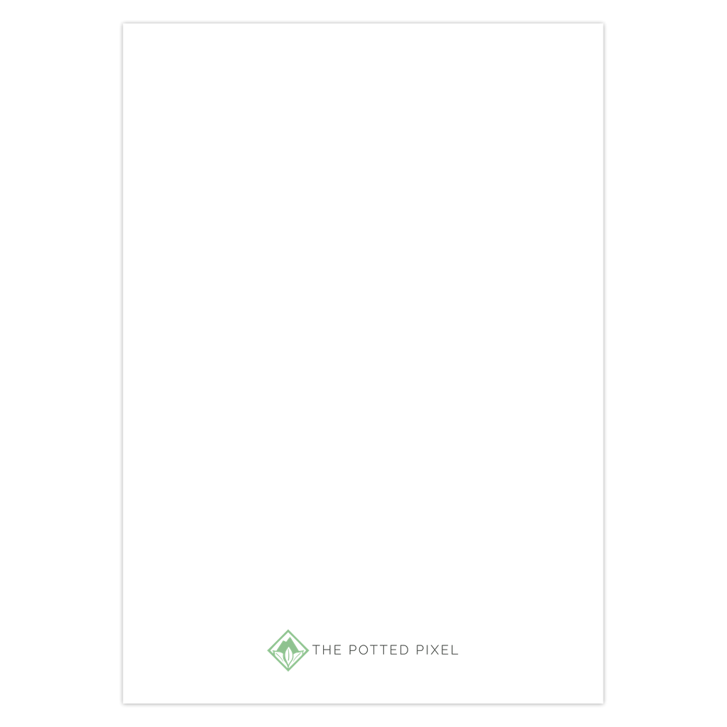 Peony Greeting Card – Blank Inside With Envelope