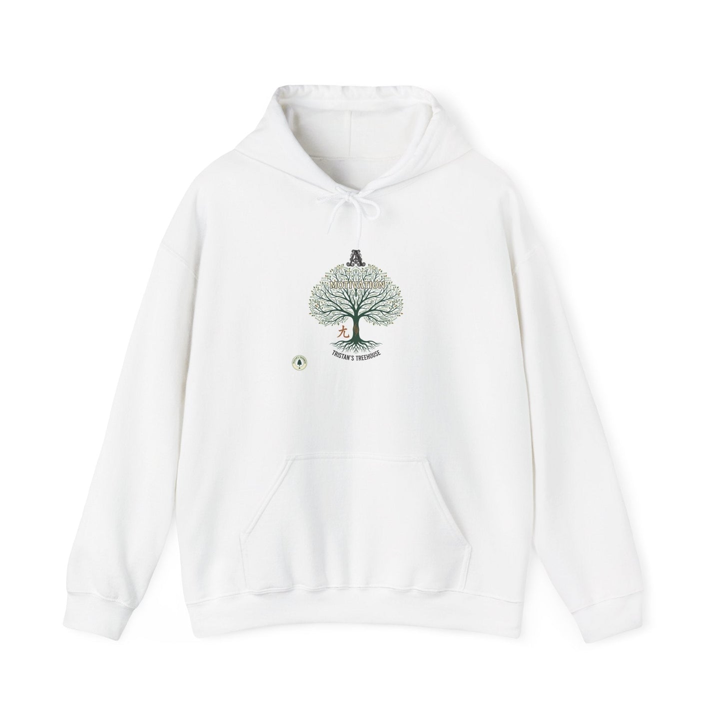 Handwritten Tree Doodle Hoodie | sketch aesthetic, handwritten message apparel
