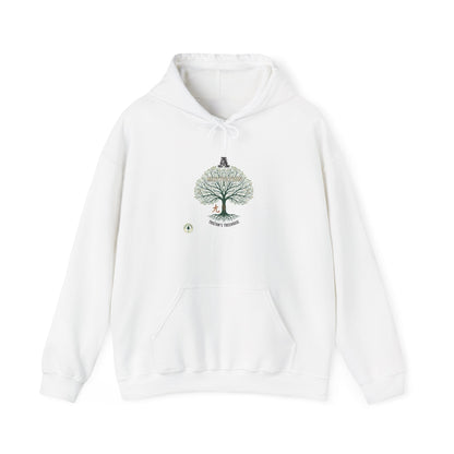 Handwritten Tree Doodle Hoodie | sketch aesthetic, handwritten message apparel