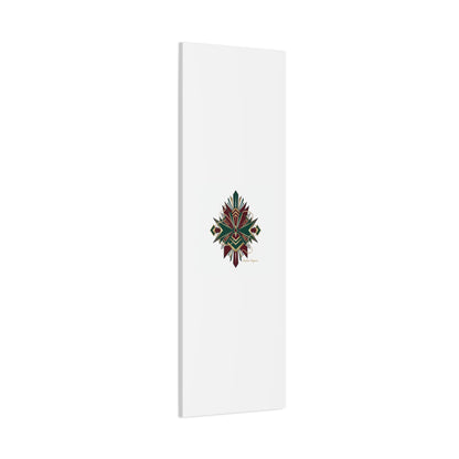 Art Deco geometric brass print Canvas | Neo-Deco chrome & gold fan motif