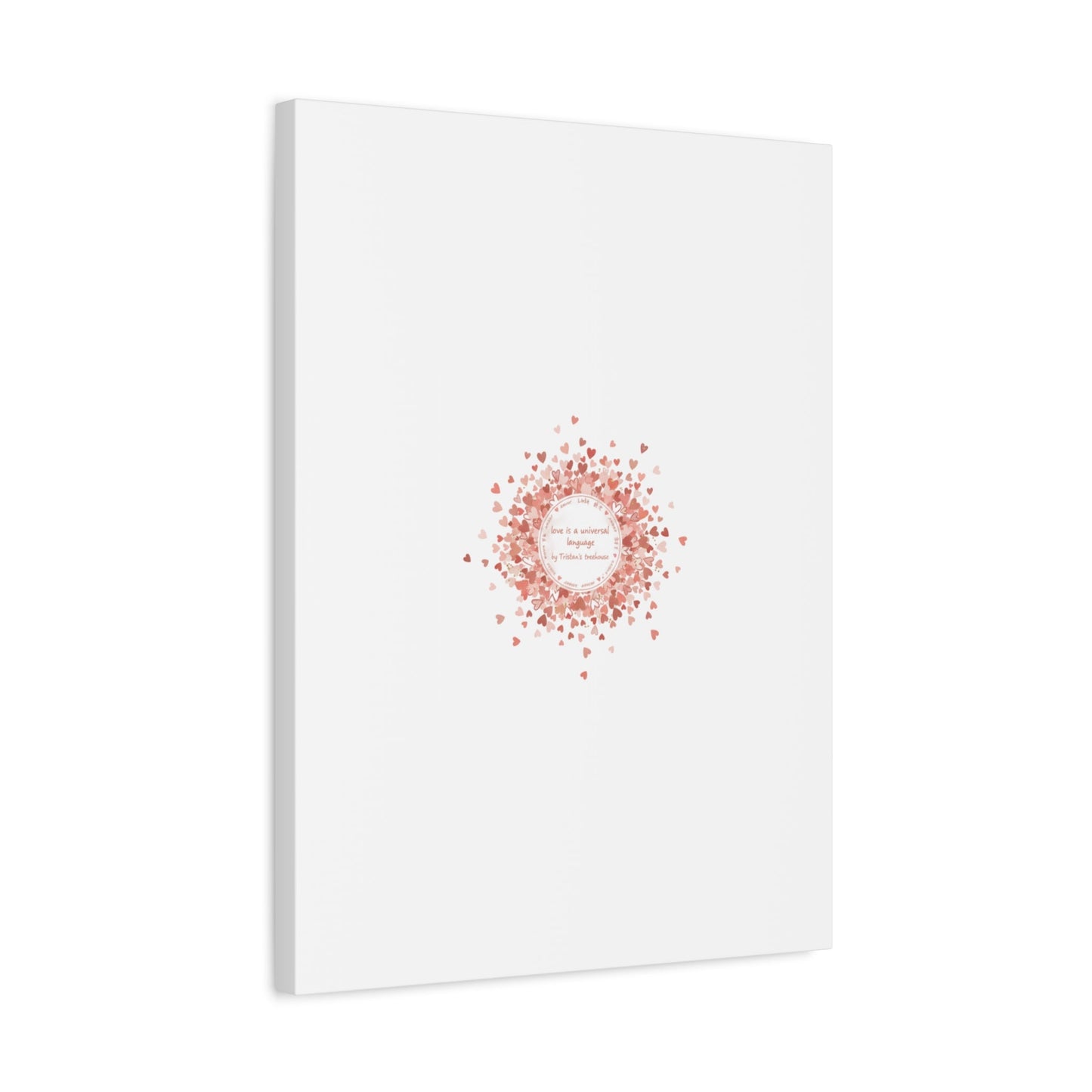 Tiny Heart Confetti Canvas | Matte Stretched Wall Art
