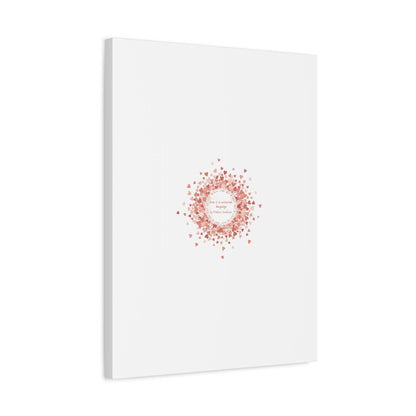 Tiny Heart Confetti Canvas | Matte Stretched Wall Art