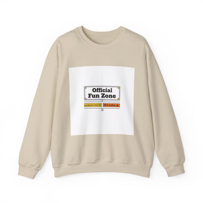 Official Fun Zone Sweatshirt | Office Sign Parody, Workplace Humor