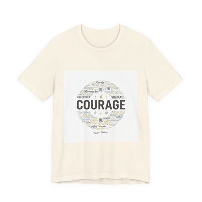 Courage Minimal Wordcloud Tee | Fresh-Start Minimalism, New Page Apparel
