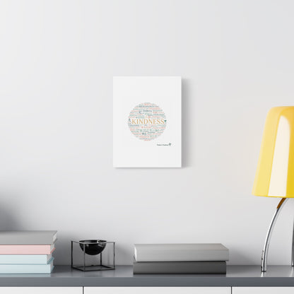 Kindness Word Cloud Canvas | Fresh Start Minimalist Wall Art