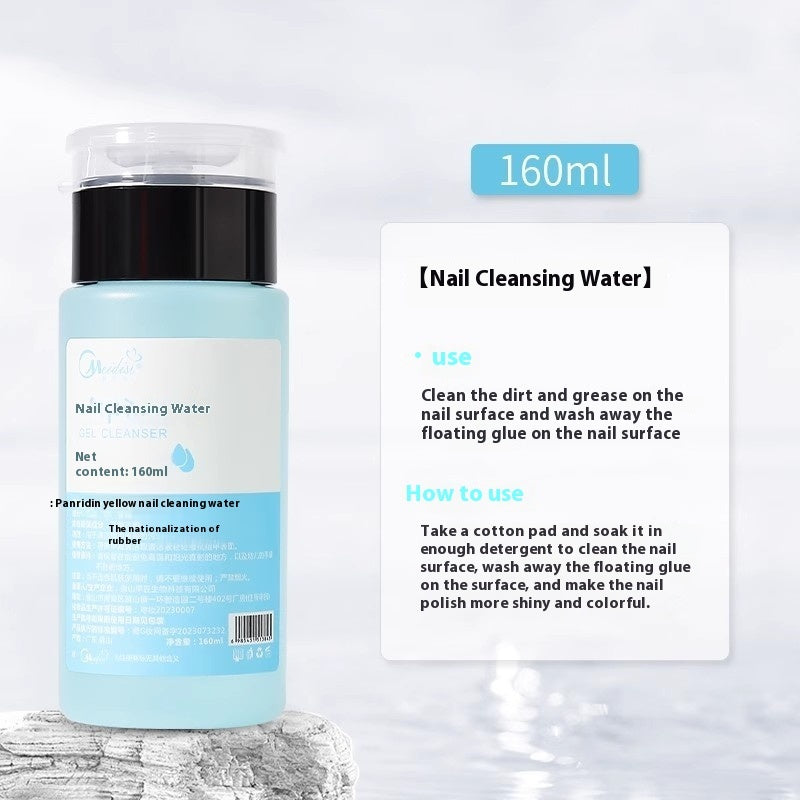 Nail Art Press Bottle Nail Remover Cleaning Solution
