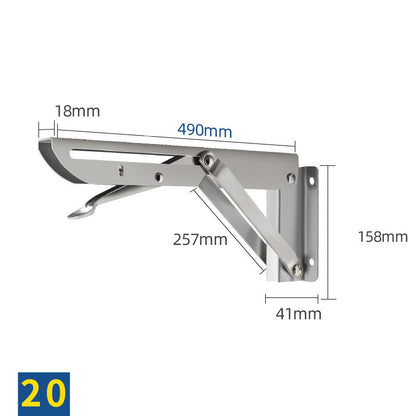 Stainless Steel K-shaped Folding Triangle Bracket Wall Shelf Shelf Support Frame