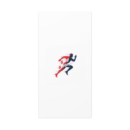 Stay Strong Runner Canvas | Fitness Motivation, Gym Wall Art