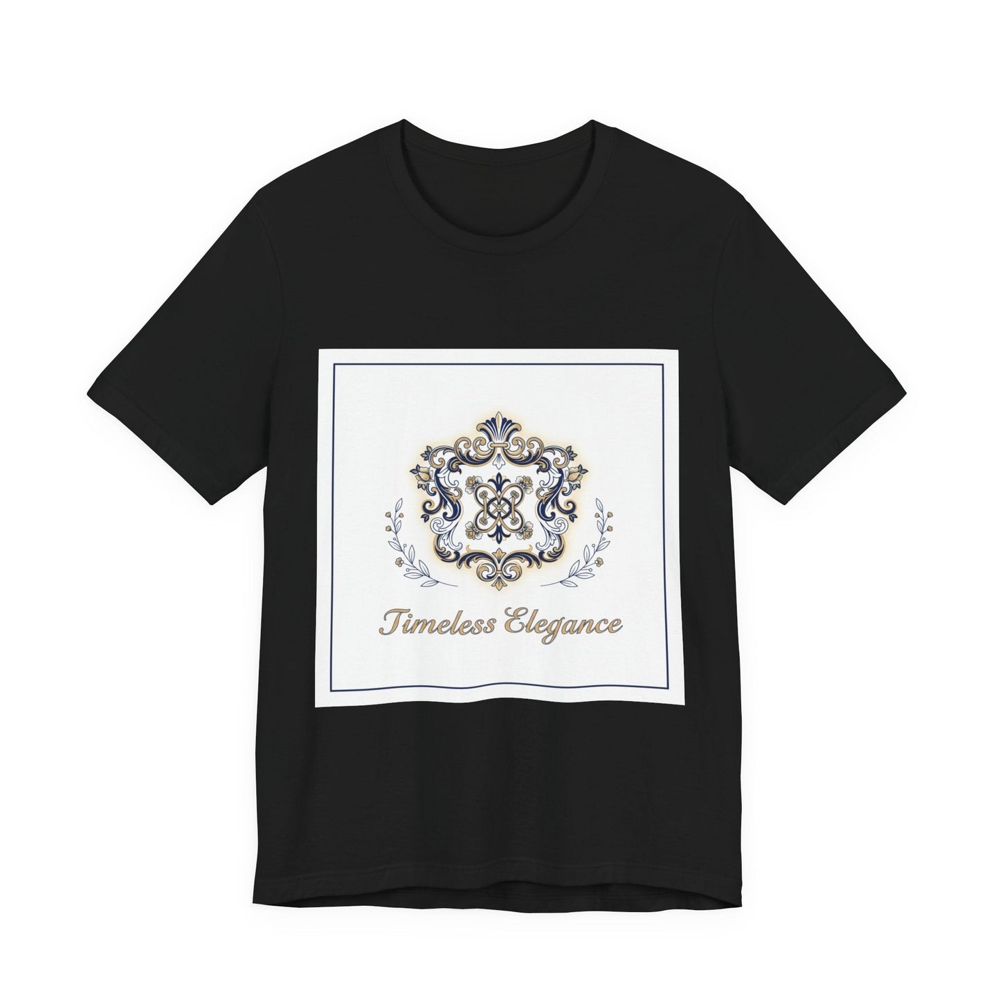 Ornate Brooch Emblem Tee | baroque print tee, vintage emblem shirt