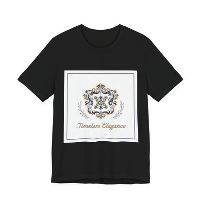 Ornate Brooch Emblem Tee | baroque print tee, vintage emblem shirt