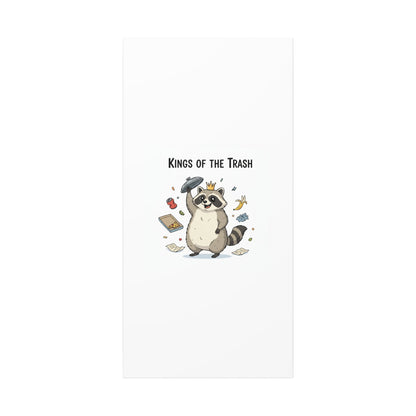 Kings of the Trash Canvas, Raccoon Doodle | Trash Panda, Goofy Critter Art