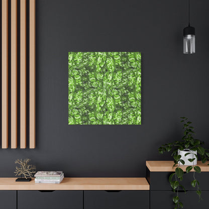 Aglaonema Pictum Canvas Print – Botanical Wall Art