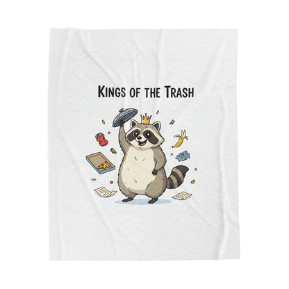Kings of the Trash Raccoon Blanket | trash panda, raccoon doodle