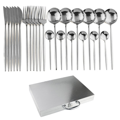 24-piece stainless steel cutlery set