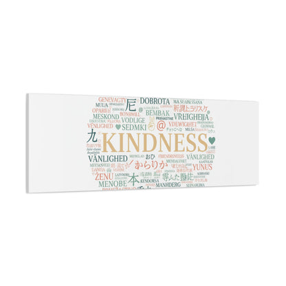 Kindness Word Cloud Canvas | Fresh Start Minimalist Wall Art