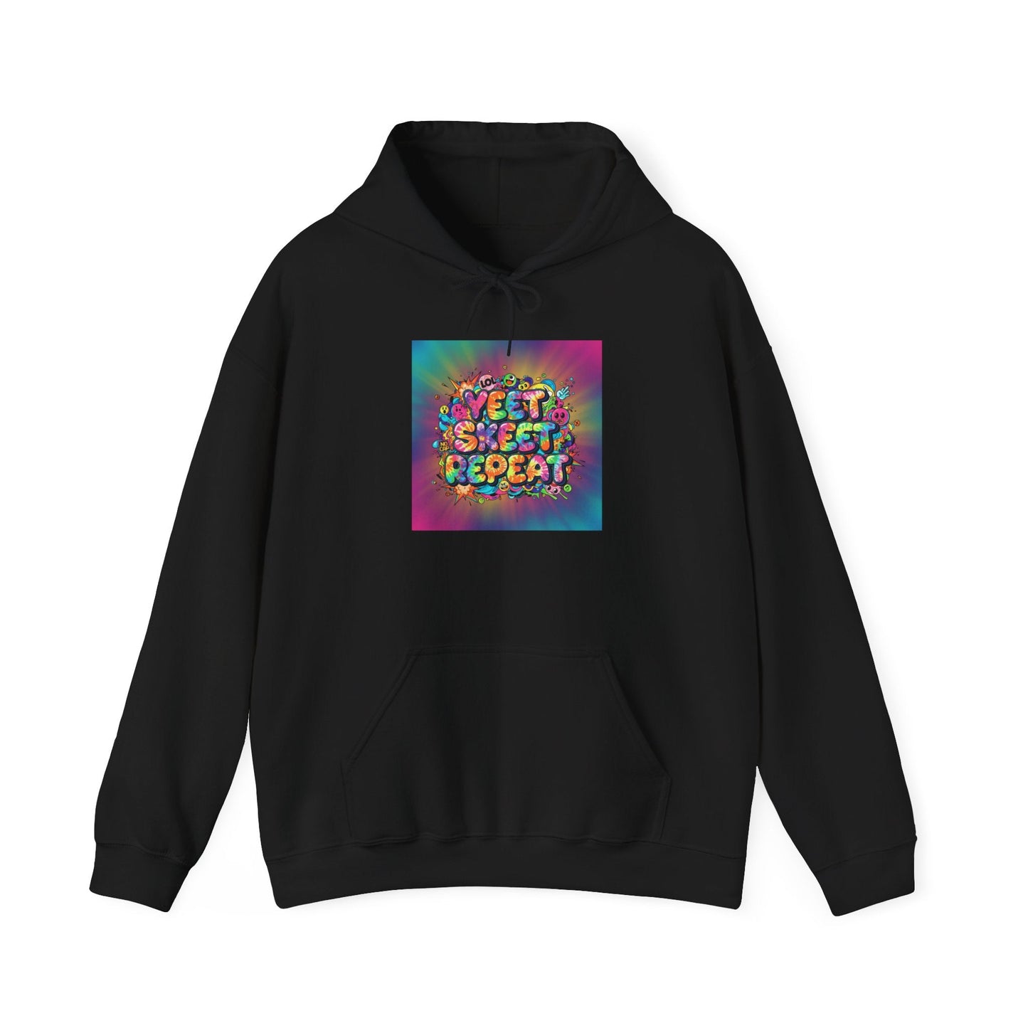 SWEET SWEET REPEAT Hoodie | slogan & glitch graphic, meme phrase