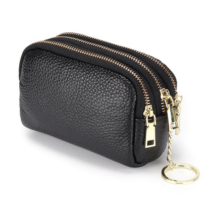 First layer cowhide coin purse