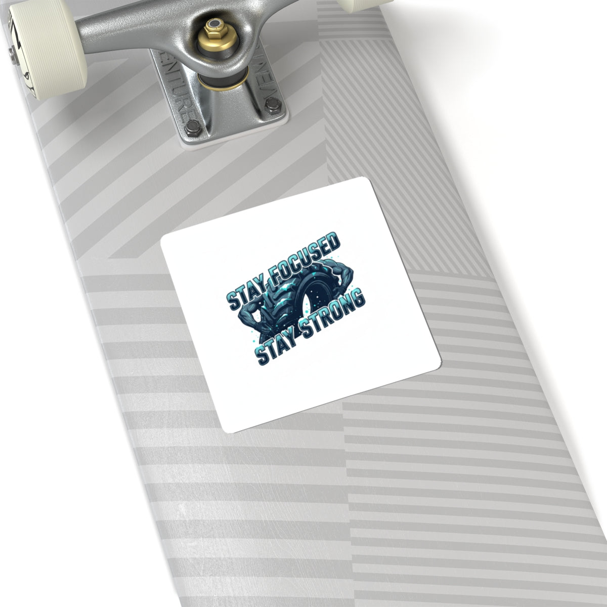 Stay Focused Stay Strong Sticker | winter workout, gym motivation