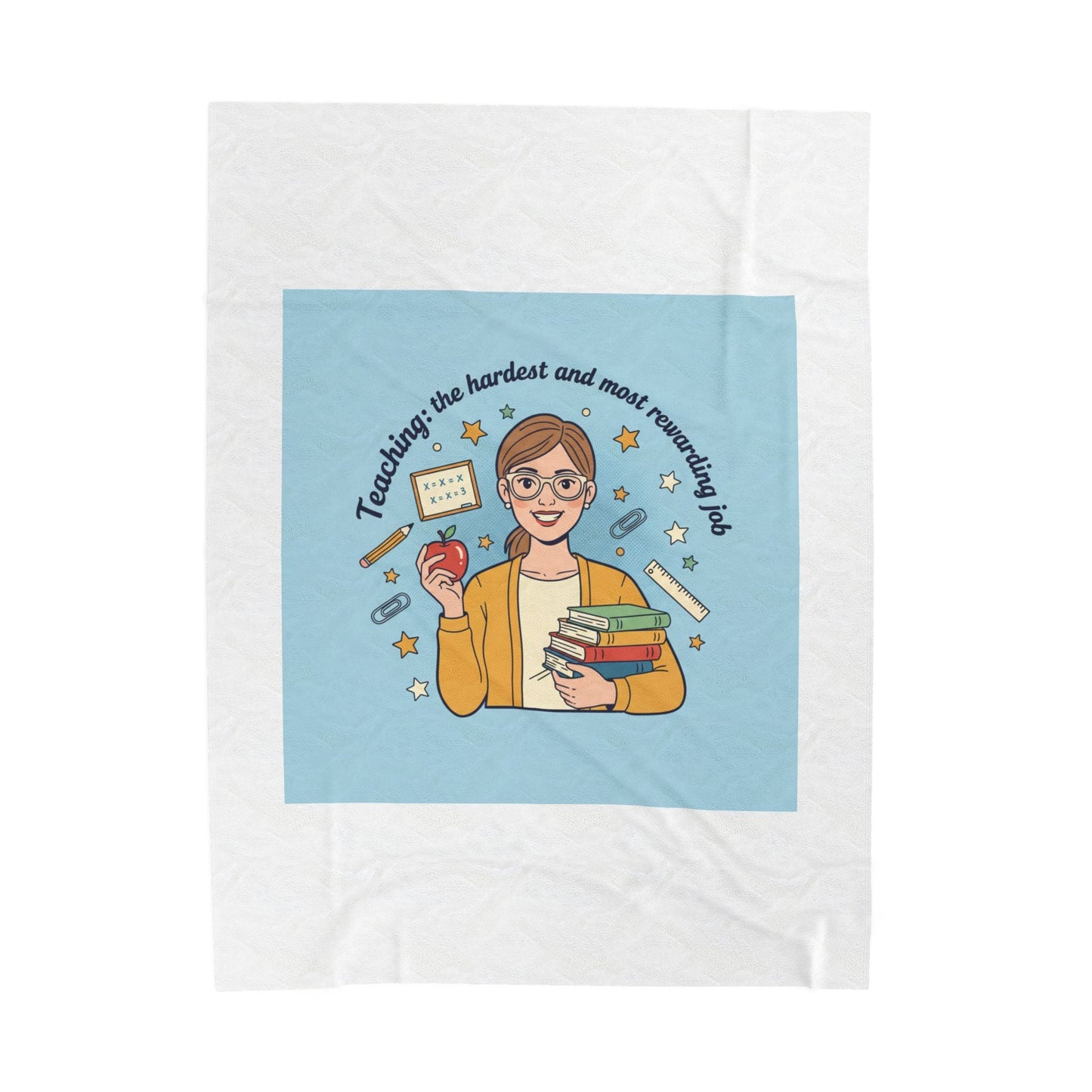 Teachers Life Velveteen Plush Blanket