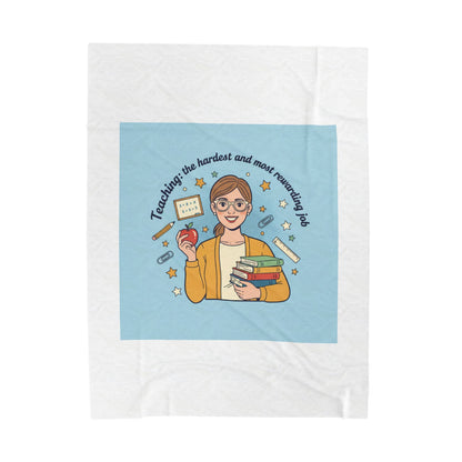 Teachers Life Velveteen Plush Blanket
