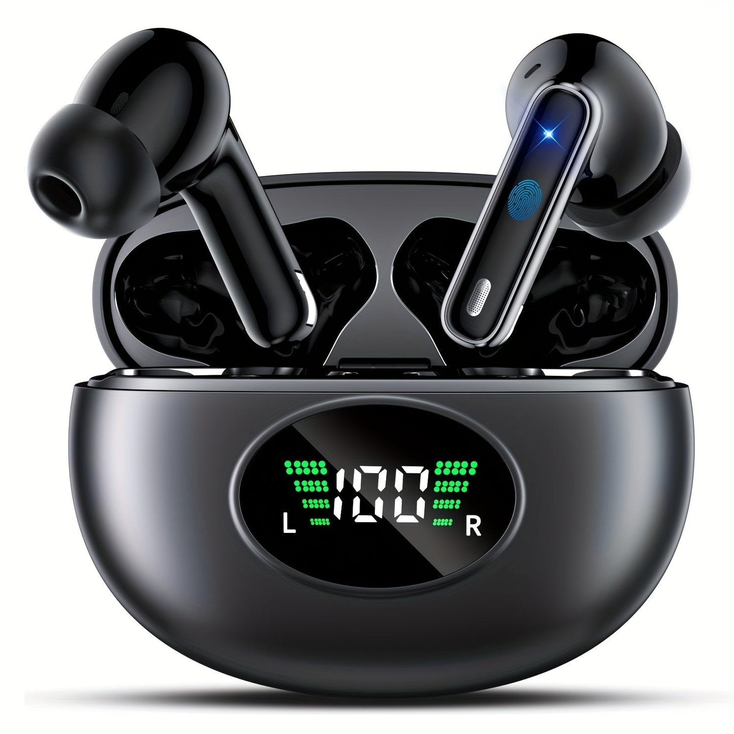 Bluetooth Earphones, Bluetooth Earbuds, In Ear Earphones, Wireless Earphones, with LED Power Display Charging Case, Bluetooth 5.4 Earphones, True Wireless Bluetooth Earphones, Playback Time Of 40 Hours, Wireless Noise Cancell
