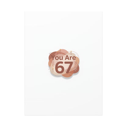 You Are 67 Canvas | Self Love Valentine wall art, Treat‑Yourself decor
