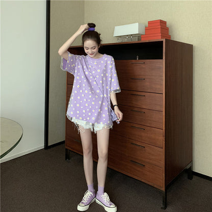 Xiaoxuju fake two T-shirts