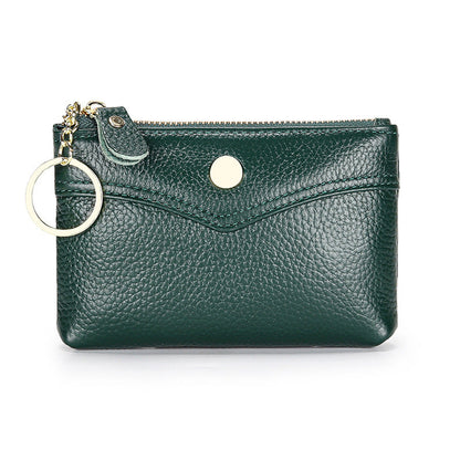 Short mini leather coin purse