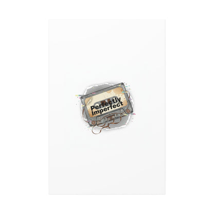 Perfectly Imperfect Cassette, Canvas Print | Analog Error, glitch art static