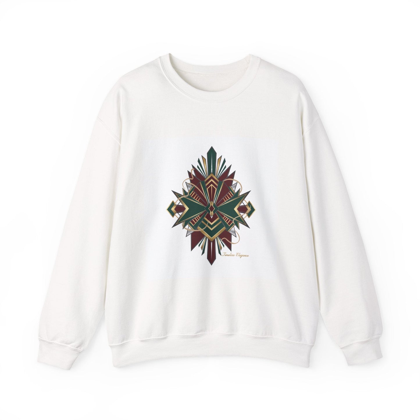 Dark Geometric Crest Crewneck | Gothic Occult Art Sweatshirt