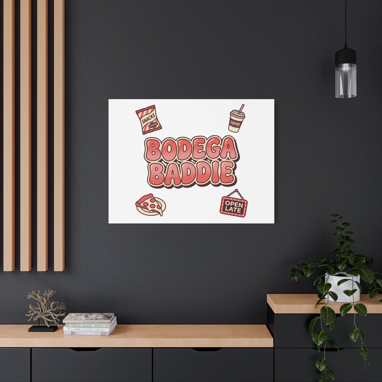 Bodega Baddie Matte Canvas, Stretched | NYC Y2K Corner Store Vibes
