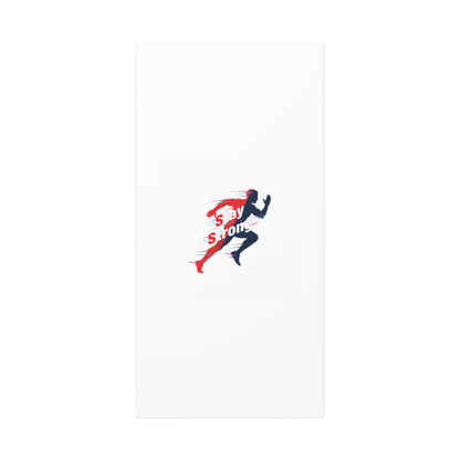 Stay Strong Runner Canvas | Fitness Motivation, Gym Wall Art