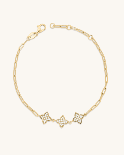 Triple Clover Bracelet