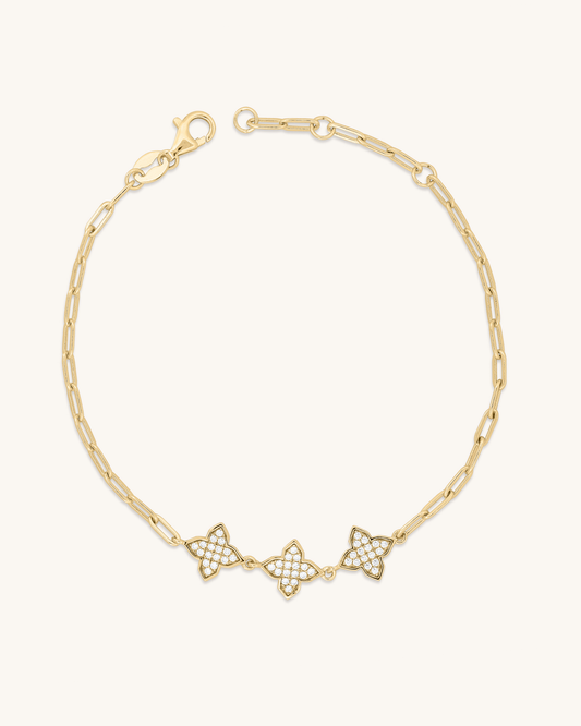 Triple Clover Bracelet