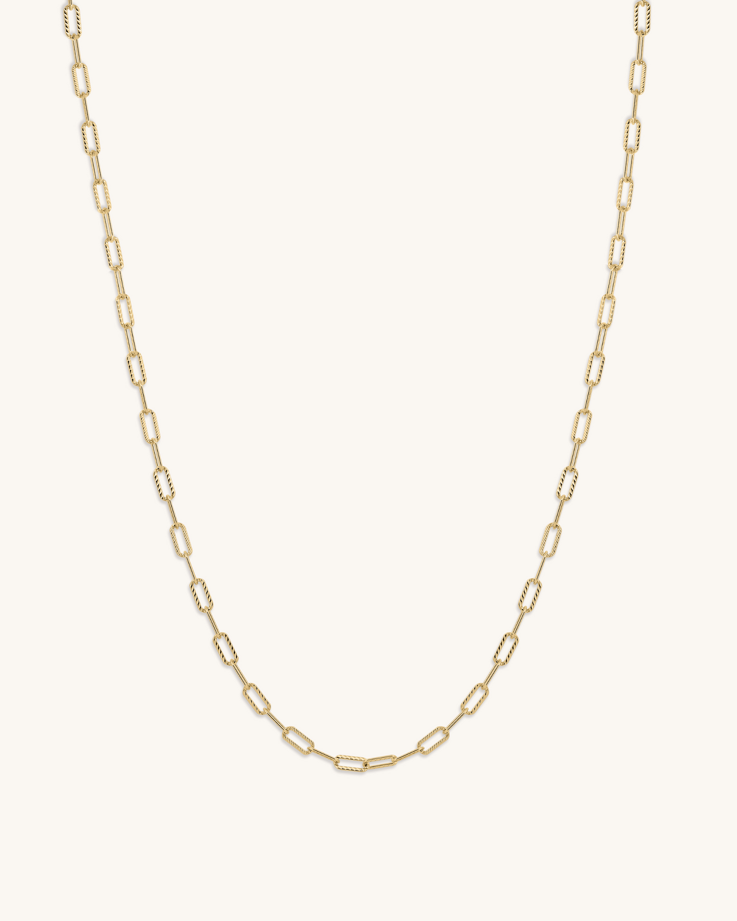 14K Gold 1.5mm Paperclip Chain