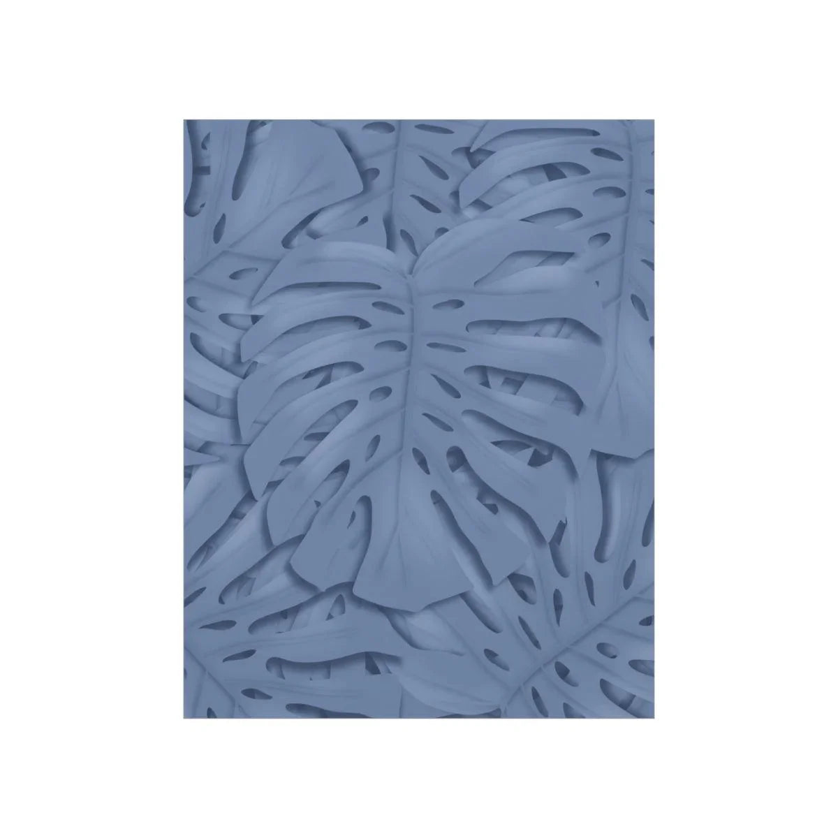 Blue Monstera Botanical Print – Unframed Wall Art