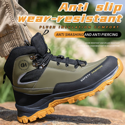 Heavy-Duty High-Quality Steel Toe Men's Work Boots