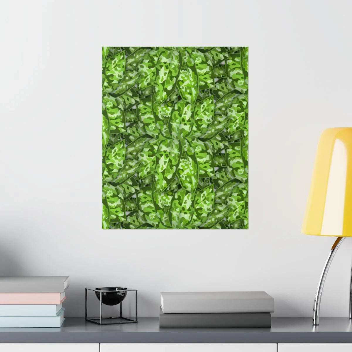 Aglaonema Pictum Botanical Print – Unframed Wall Art