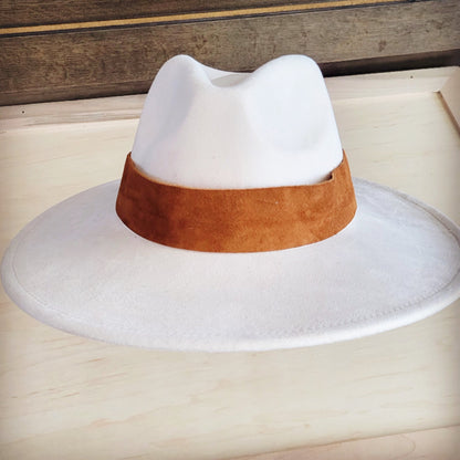 Wide Genuine Tan Suede Hat Band Only 954i
