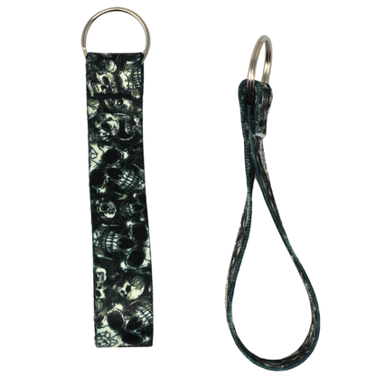 Skulls Key Fob, Perfect for backpack or purse. Goth or Punk accessory