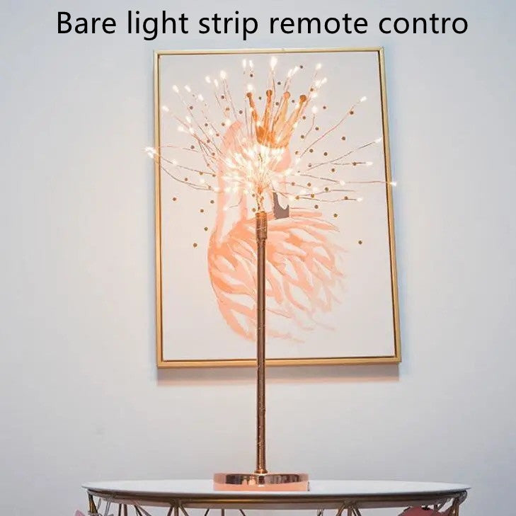 Nordic Feather Table Lamp w/ Remote Control - Dimmable LED Bedside Light
