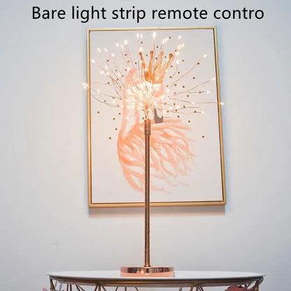 Nordic Feather Table Lamp w/ Remote Control - Dimmable LED Bedside Light