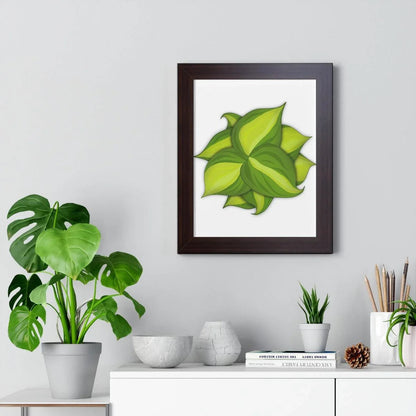 Philodendron Brasil Framed Print – Botanical Wall Art